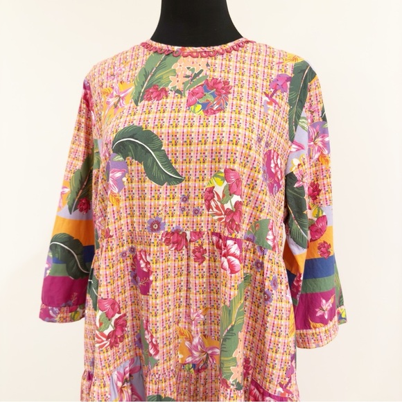 Emily Lovelock Floral Dress Size L - Picture 7 of 15